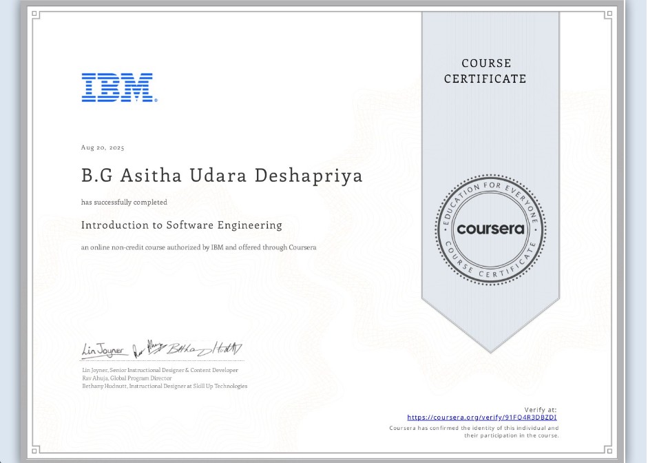 Introduction to Software Engineering - IBM