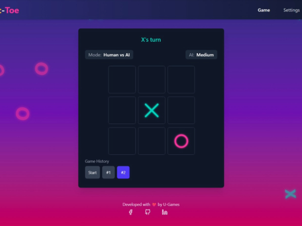 Tic-Tac-Toe Game Application